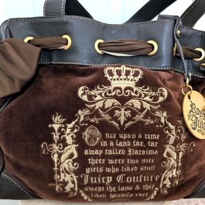 Juicy Couture Brown and Gold Tote Bag